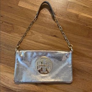 Tory Burch Gold Reva Clutch